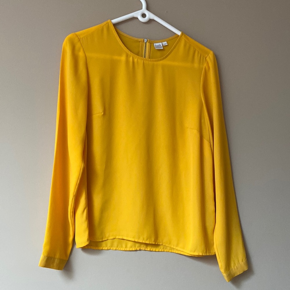 🔥TWIK by Simons | Sheer Crew Neck Long Sleeve Blouse EUC